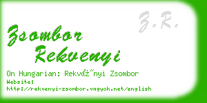 zsombor rekvenyi business card